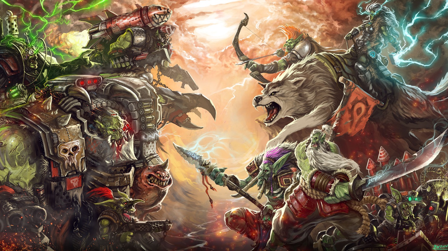 40K Orks vs. Warcraft Orcs