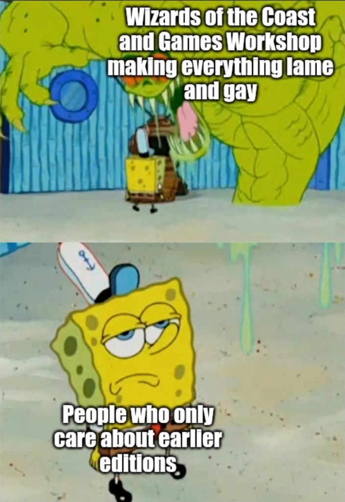 People only care about earlier editions