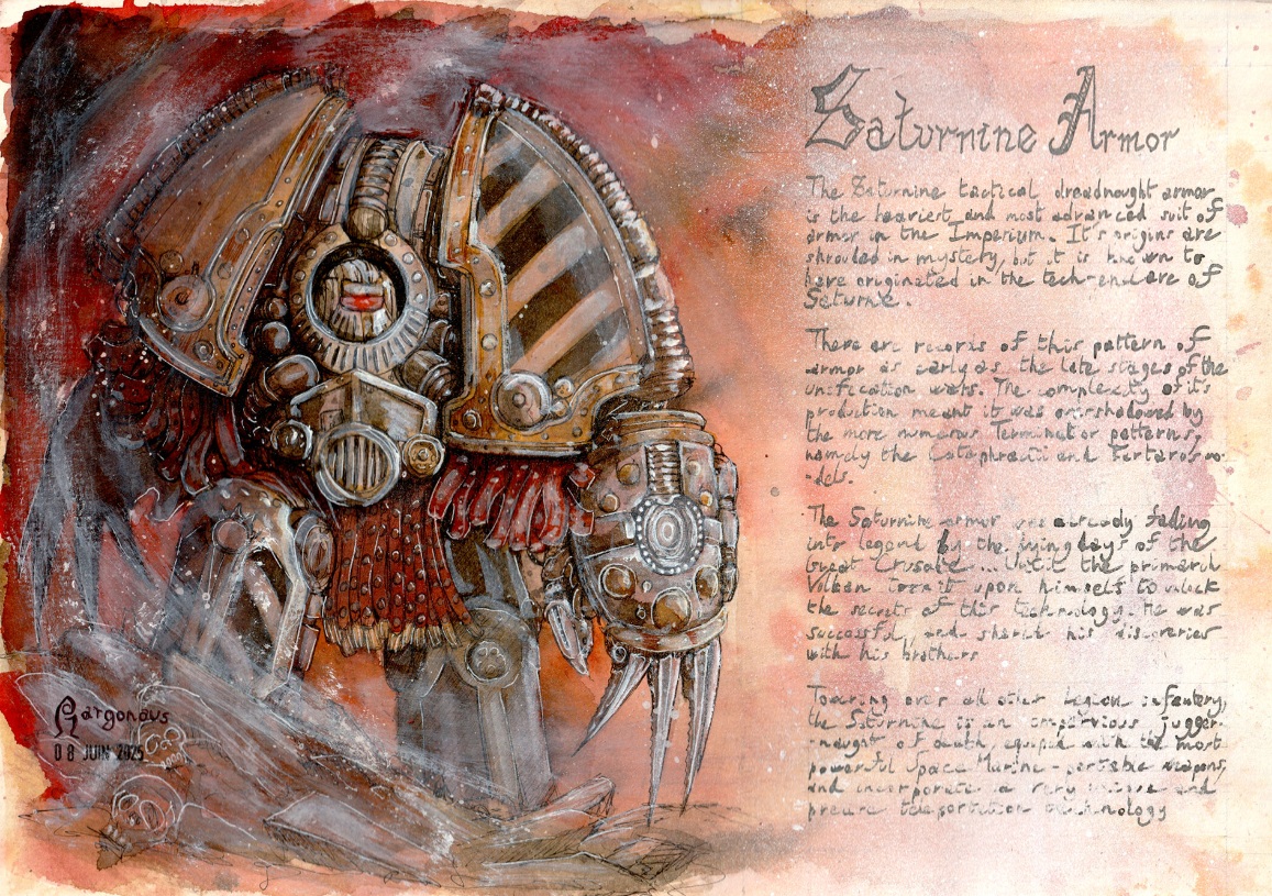 Saturnine Iron Warrior Illustration