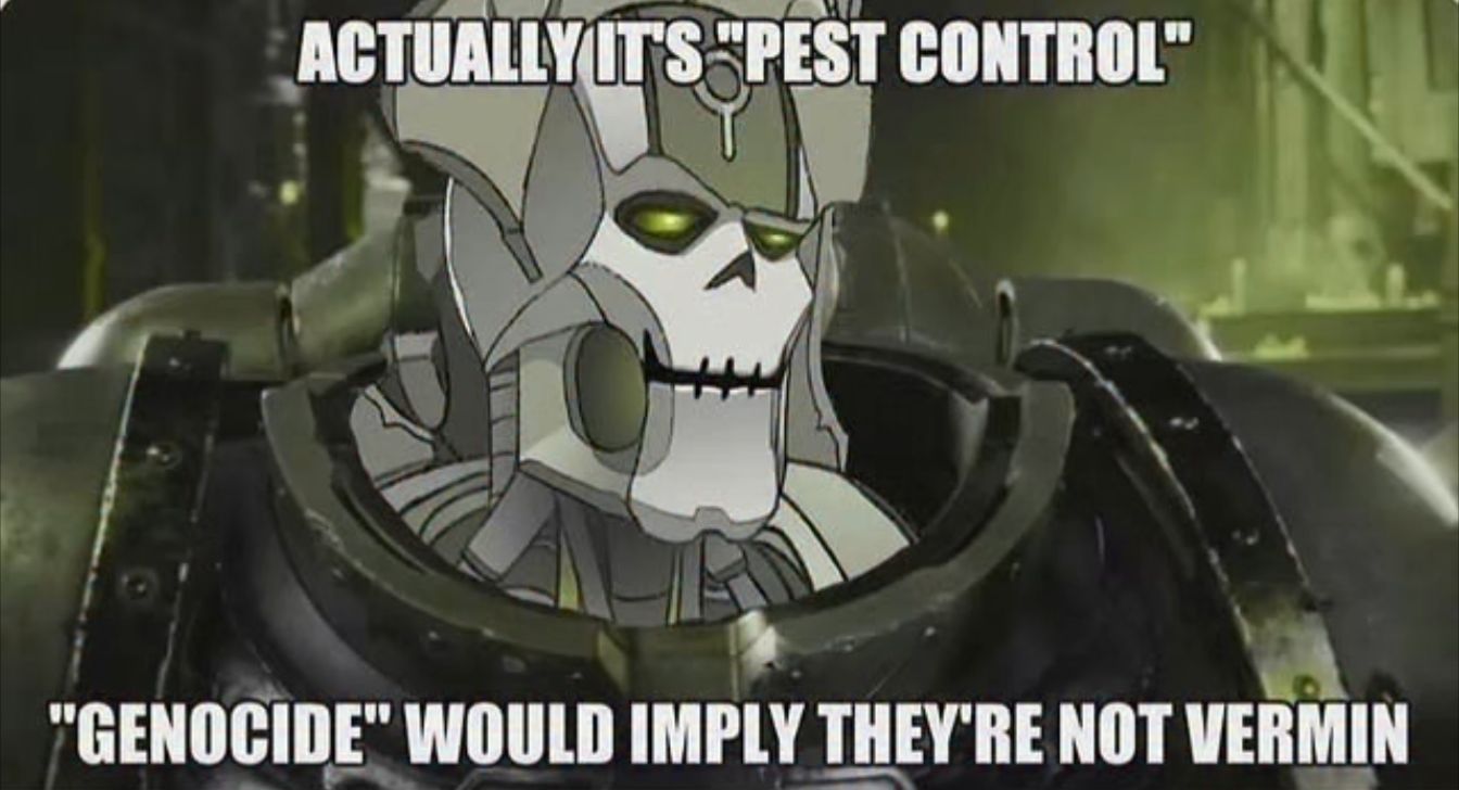 Actually it’s “pest control”…