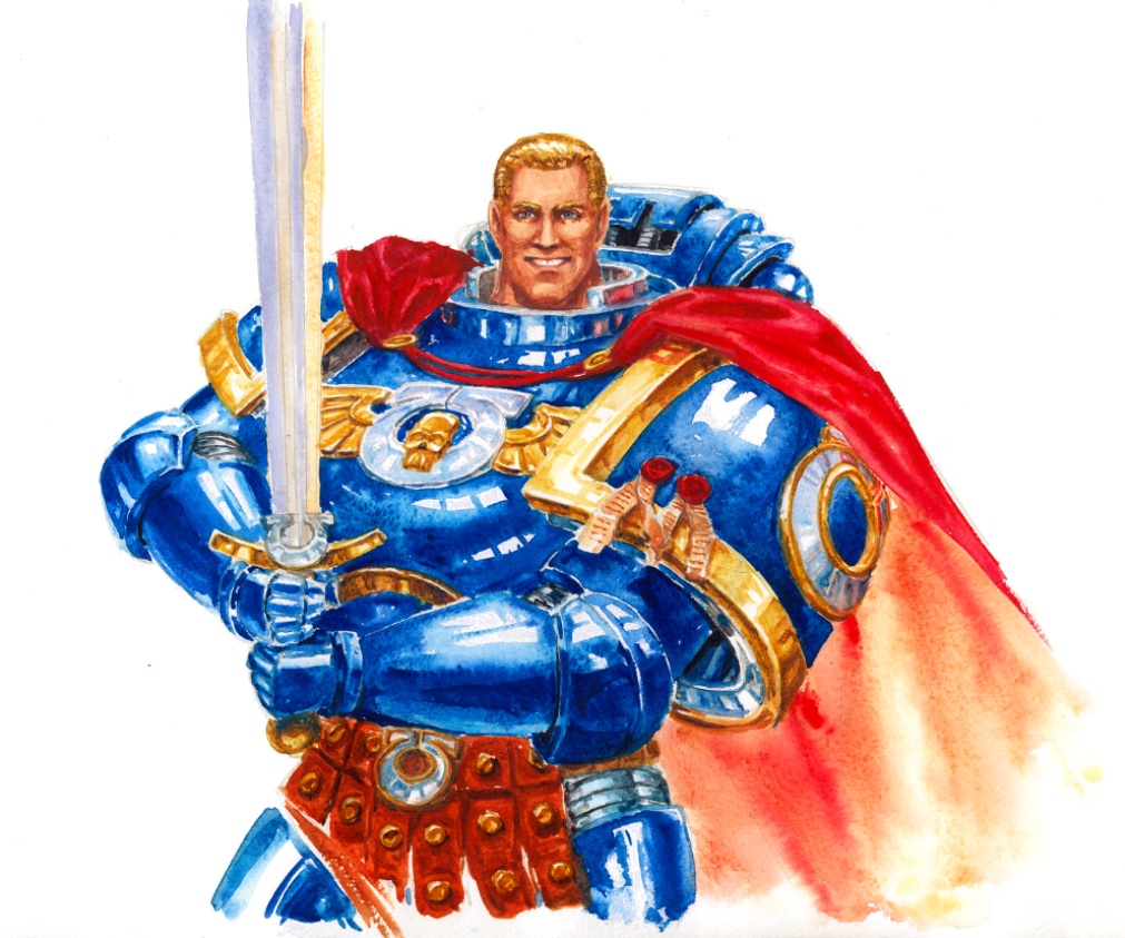 Ultramarine Watercolor Artwork