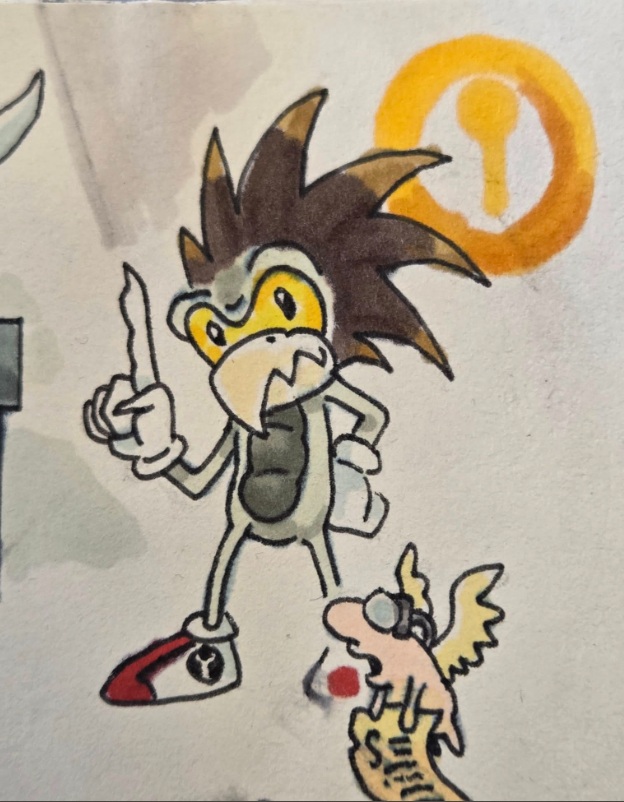 Kroot and Sonic the Hedgehog Crossover Artwork
