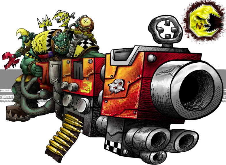 Bad Moons Ork Warhammer 40k Art