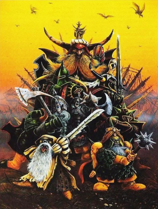 Chaos Dwarf Lords Oldhammer Art