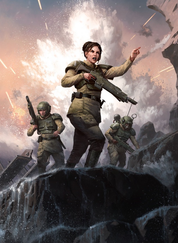 Cadians Imperial Guards in Action