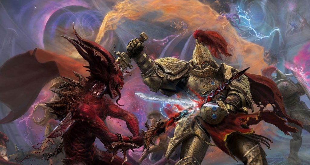 Custodian versus Bloodletter, Lesser Daemons of Khorne