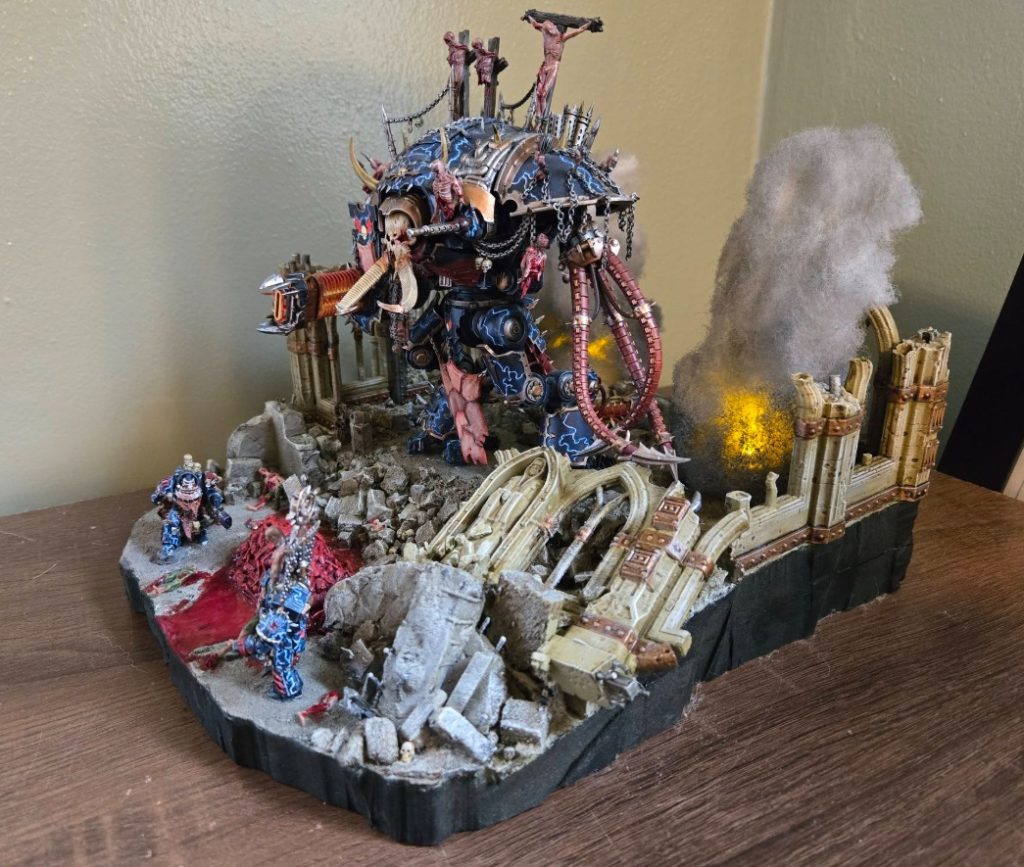 Night Lord Contekar Terminators Overseeing the Skinning Pits Diorama