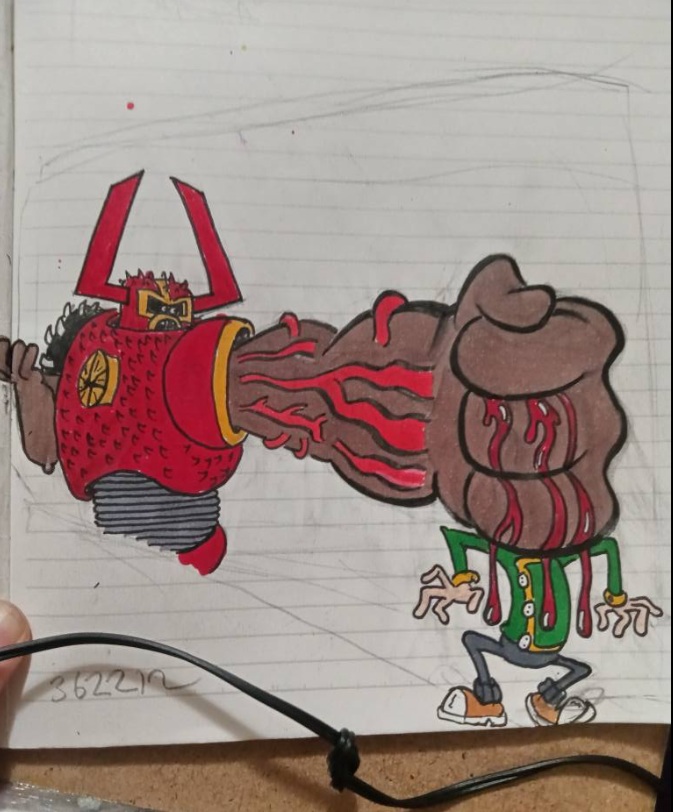 Kharn the Betrayer Pounding an Enemy