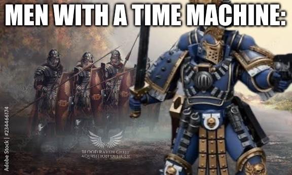 Men with a time machine