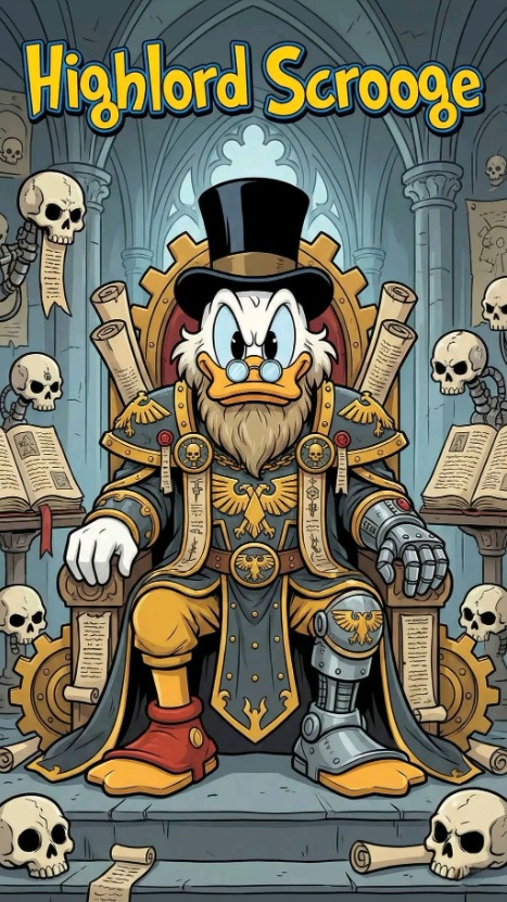 Highlord Scrooge Warhammer 40k Art