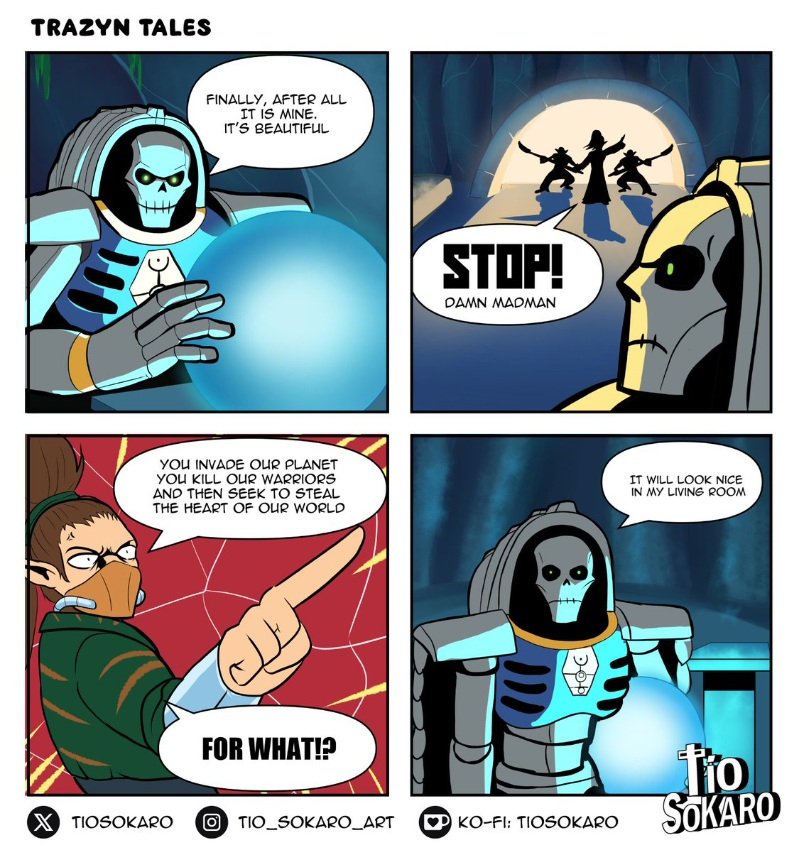 Trazyn and and His New Acquisition, Warhammer 40k Comic