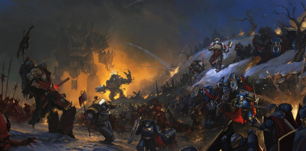 Ultramarines Versus Orks Beautiful Artwork