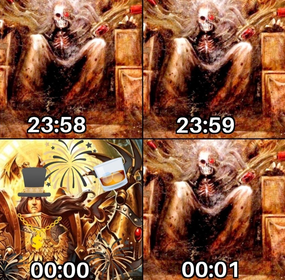 Countdown to New Years for Emperor of Mankind