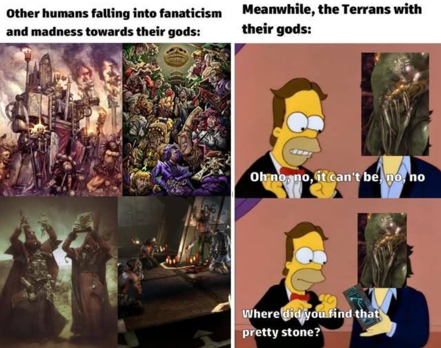Warhammer & Starcraft, Simpson Meme