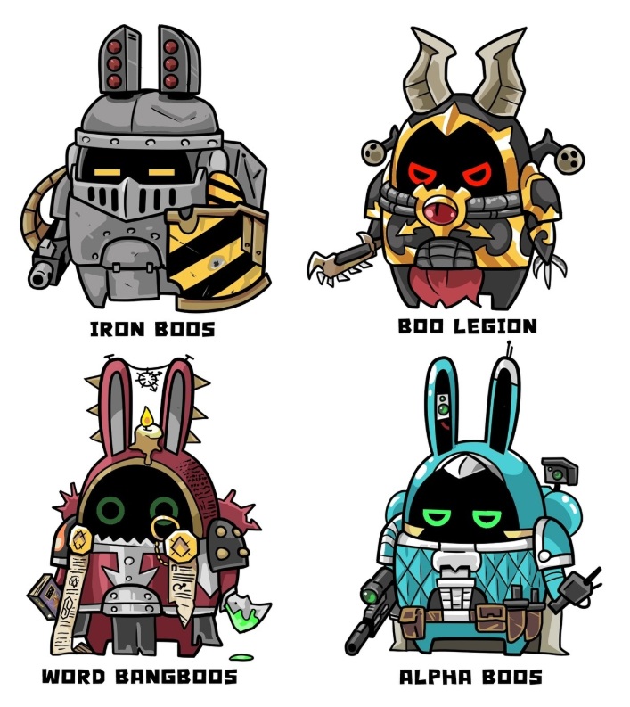 Warhammer 40k Legions Chibi Style