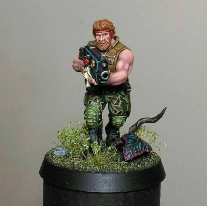 RIP Catachan Chuck Norris Miniature