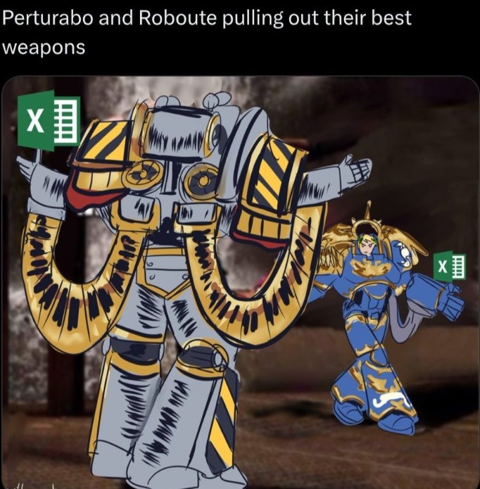 Perturabo and Roboute pulling out their best weapons