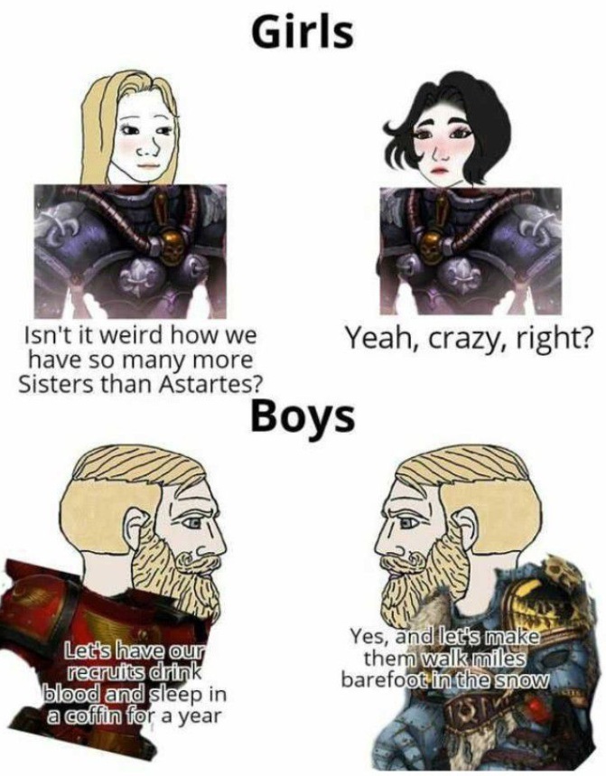 Girls Versus Boys in Warhammer 40k